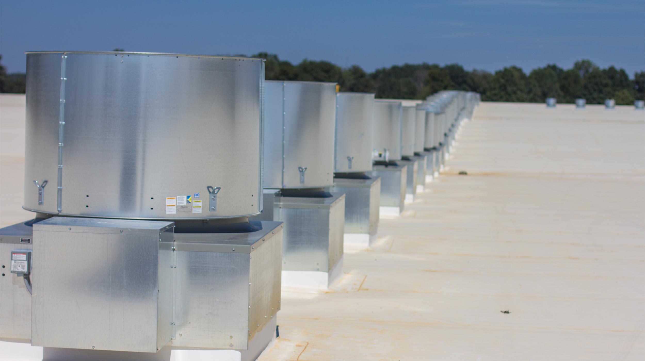 Rooftop units at Academy Sports